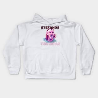 stefanos tsitsipas Kids Hoodie